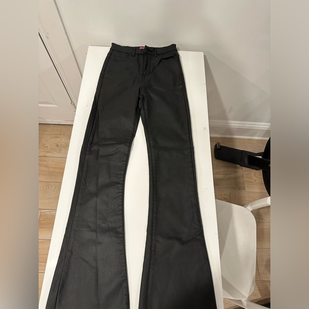 edkited leather pants size XS